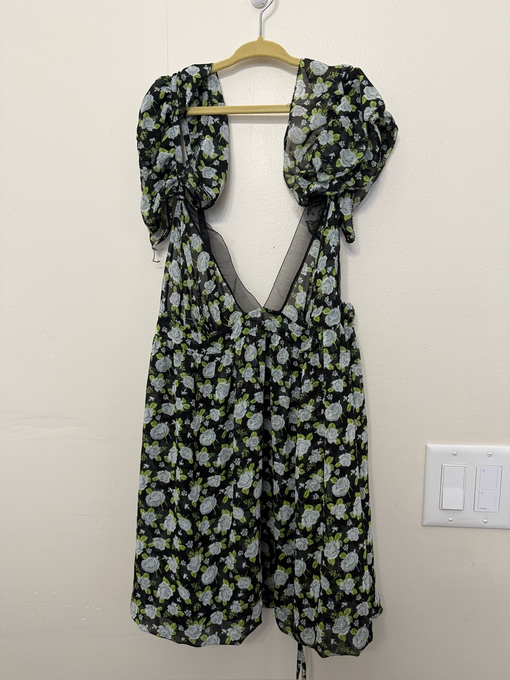 Vintage Victoria’s Secret Sexy Little Things Green Ditsy Floral Nightie Slip M - Picture 2 of 9
